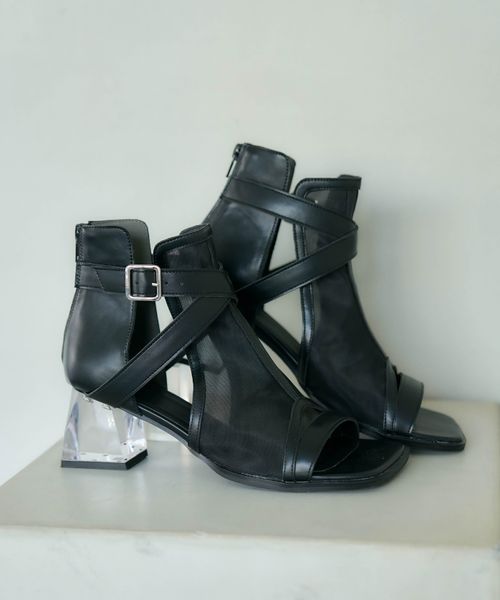 HARE 【LADIES】デザインクリアヒールブーサン グレー L ウィメンズグッズ ハレ 308319 and ST アンドエスティ(旧ドットエスティ) HARE 【LADIES】デザインクリアヒールブーサン グレー L ウィメンズグッズ ハレ 308319 and ST アンドエスティ(旧ドットエスティ)