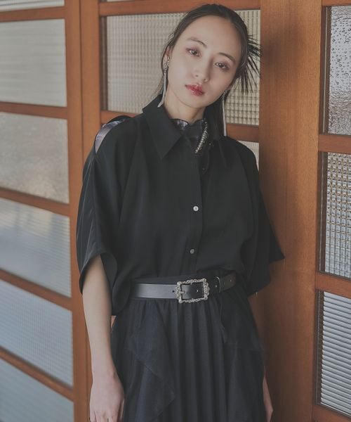 HARE 【新色予約中 SET UP対応 LADIES】トロミカタアキショートシャツ ブラック FREE ウィメンズインナー ハレ 321460 and ST アンドエスティ(旧ドットエスティ) HARE 【新色予約中 SET UP対応 LADIES】トロミカタアキショートシャツ ブラック FREE ウィメンズインナー ハレ 321460 and ST アンドエスティ(旧ドットエスティ)