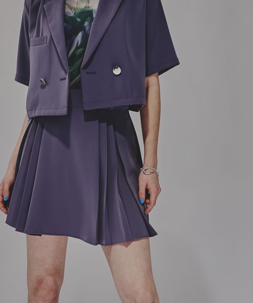 HARE 【SET UP対応 LADIES】トロミパートプリーツスカパン パープル FREE ウィメンズボトムス ハレ 322024 and ST アンドエスティ(旧ドットエスティ) HARE 【SET UP対応 LADIES】トロミパートプリーツスカパン パープル FREE ウィメンズボトムス ハレ 322024 and ST アンドエスティ(旧ドットエスティ)
