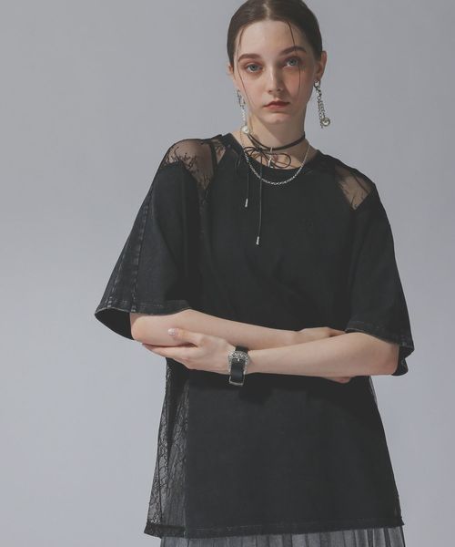 HARE 【LADIES】レースキリカエTシャツ グレー FREE ウィメンズインナー ハレ 324467 and ST アンドエスティ(旧ドットエスティ) HARE 【LADIES】レースキリカエTシャツ グレー FREE ウィメンズインナー ハレ 324467 and ST アンドエスティ(旧ドットエスティ)