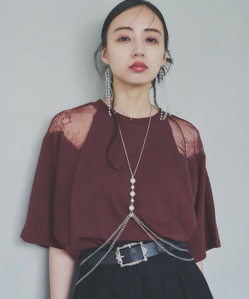 HARE 【新色予約開始 LADIES】レースキリカエTシャツ ボルドー FREE ウィメンズインナー ハレ 324467 and ST アンドエスティ(旧ドットエスティ) HARE 【新色予約開始 LADIES】レースキリカエTシャツ ボルドー FREE ウィメンズインナー ハレ 324467 and ST アンドエスティ(旧ドットエスティ)