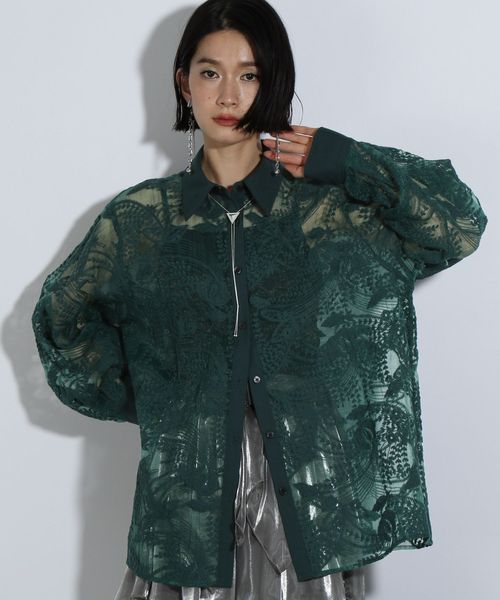 HARE 【SET UP対応 LADIES】レースBIGシャツ カーキ FREE ウィメンズインナー ハレ 324584 and ST アンドエスティ(旧ドットエスティ) HARE 【SET UP対応 LADIES】レースBIGシャツ カーキ FREE ウィメンズインナー ハレ 324584 and ST アンドエスティ(旧ドットエスティ)