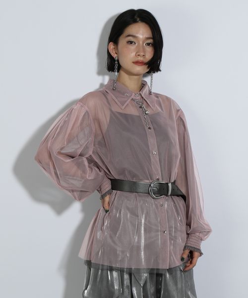 HARE 【LADIES】ハイショクレイヤードシアーシャツ ピンク FREE ウィメンズインナー ハレ 324944 and ST アンドエスティ(旧ドットエスティ) HARE 【LADIES】ハイショクレイヤードシアーシャツ ピンク FREE ウィメンズインナー ハレ 324944 and ST アンドエスティ(旧ドットエスティ)