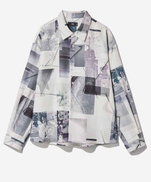 HARE 【WEB限定】マルチマテリアルパターンシャツ ホワイト M メンズインナー ハレ 326590 and ST アンドエスティ(旧ドットエスティ) HARE 【WEB限定】マルチマテリアルパターンシャツ ホワイト M メンズインナー ハレ 326590 and ST アンドエスティ(旧ドットエスティ)