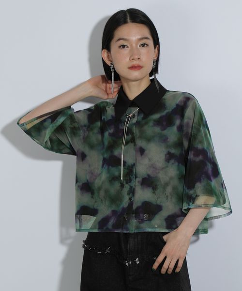 HARE 【SET UP対応 LADIES】スイサイガラシャツ グリーン FREE ウィメンズインナー ハレ 326677 and ST アンドエスティ(旧ドットエスティ) HARE 【SET UP対応 LADIES】スイサイガラシャツ グリーン FREE ウィメンズインナー ハレ 326677 and ST アンドエスティ(旧ドットエスティ)