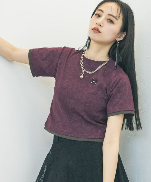 HARE 【LADIES】ポイントシシュウタイトTシャツ パープル FREE ウィメンズインナー ハレ 327067 and ST アンドエスティ(旧ドットエスティ) HARE 【LADIES】ポイントシシュウタイトTシャツ パープル FREE ウィメンズインナー ハレ 327067 and ST アンドエスティ(旧ドットエスティ)