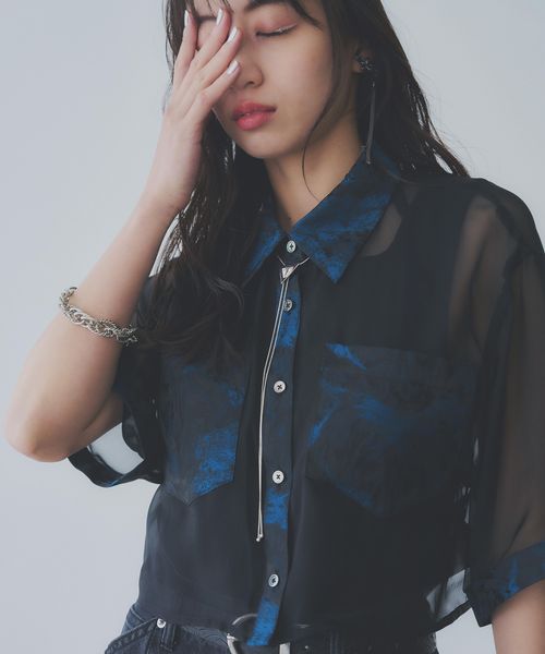 HARE 【人気カラー予約開始 LADIES】ジャガードキリカエショートシャツ ブルー FREE ウィメンズインナー ハレ 327191 and ST アンドエスティ(旧ドットエスティ) HARE 【人気カラー予約開始 LADIES】ジャガードキリカエショートシャツ ブルー FREE ウィメンズインナー ハレ 327191 and ST アンドエスティ(旧ドットエスティ)