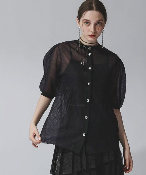 HARE 【LADIES】ペプラムシアーカーディガン ブラック FREE ウィメンズインナー ハレ 327230 and ST アンドエスティ(旧ドットエスティ) HARE 【LADIES】ペプラムシアーカーディガン ブラック FREE ウィメンズインナー ハレ 327230 and ST アンドエスティ(旧ドットエスティ)