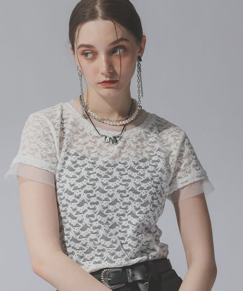 HARE 【LADIES】レイヤードレースT ナチュラル FREE ウィメンズインナー ハレ 327252 and ST アンドエスティ(旧ドットエスティ) HARE 【LADIES】レイヤードレースT ナチュラル FREE ウィメンズインナー ハレ 327252 and ST アンドエスティ(旧ドットエスティ)