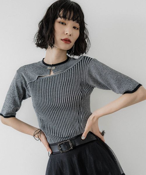 HARE 【LADIES】フロントアキチャイナリブニット ライトグレー FREE ウィメンズインナー ハレ 327835 and ST アンドエスティ(旧ドットエスティ) HARE 【LADIES】フロントアキチャイナリブニット ライトグレー FREE ウィメンズインナー ハレ 327835 and ST アンドエスティ(旧ドットエスティ)