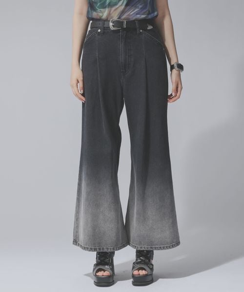 HARE 【大人気カラー予約中 LADIES】アソートカコウワイドデニムパンツ ブラック FREE ウィメンズボトムス ハレ 328080 and ST アンドエスティ(旧ドットエスティ) HARE 【大人気カラー予約中 LADIES】アソートカコウワイドデニムパンツ ブラック FREE ウィメンズボトムス ハレ 328080 and ST アンドエスティ(旧ドットエスティ)