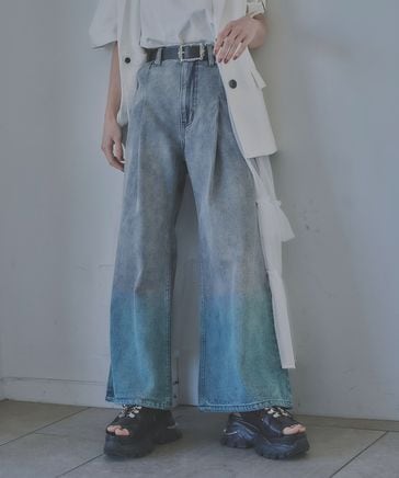 HARE（ハレ）の「ハイショクベルトワイドパンツ(HARE