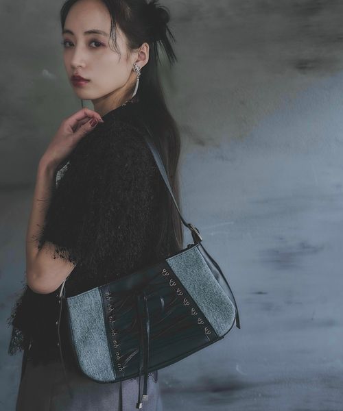 HARE 【LADIES】デニムレースアップバッグ ライトブルー ウィメンズグッズ ハレ 328284 and ST アンドエスティ(旧ドットエスティ) HARE 【LADIES】デニムレースアップバッグ ライトブルー ウィメンズグッズ ハレ 328284 and ST アンドエスティ(旧ドットエスティ)