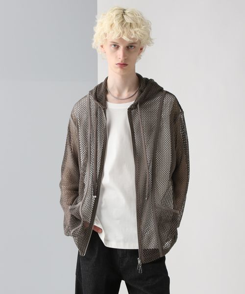 HARE OVERメッシュZIPパーカー ライトベージュ FREE メンズインナー ハレ 328490 and ST アンドエスティ(旧ドットエスティ) HARE OVERメッシュZIPパーカー ライトベージュ FREE メンズインナー ハレ 328490 and ST アンドエスティ(旧ドットエスティ)