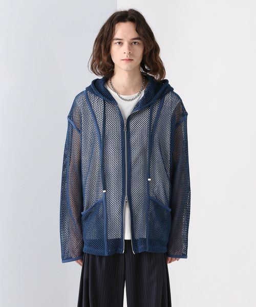 HARE OVERメッシュZIPパーカー ブルー FREE メンズインナー ハレ 328490 and ST アンドエスティ(旧ドットエスティ) HARE OVERメッシュZIPパーカー ブルー FREE メンズインナー ハレ 328490 and ST アンドエスティ(旧ドットエスティ)