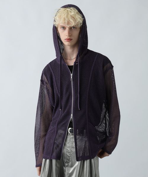 HARE OVERメッシュZIPパーカー パープル FREE メンズインナー ハレ 328490 and ST アンドエスティ(旧ドットエスティ) HARE OVERメッシュZIPパーカー パープル FREE メンズインナー ハレ 328490 and ST アンドエスティ(旧ドットエスティ)