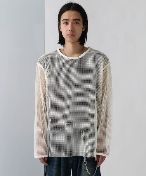 HARE OVERメッシュカットプルオーバー オフホワイト FREE メンズインナー ハレ 328498 and ST アンドエスティ(旧ドットエスティ) HARE OVERメッシュカットプルオーバー オフホワイト FREE メンズインナー ハレ 328498 and ST アンドエスティ(旧ドットエスティ)