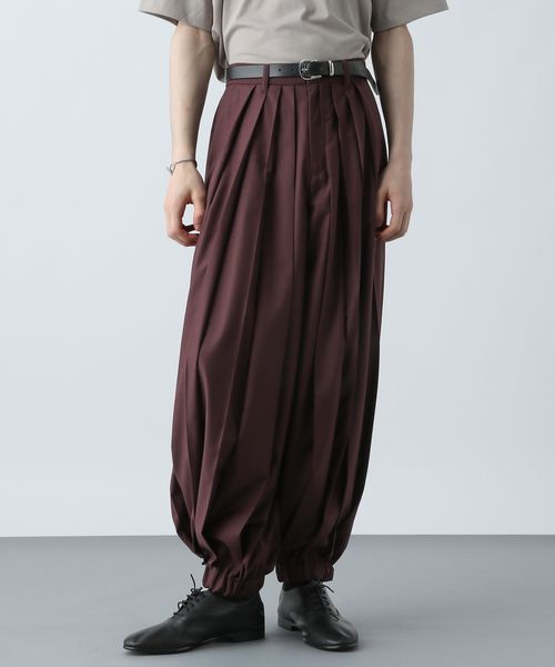 HARE 【SET UP対応】YOSEバルーンパンツ ボルドー M メンズボトムス ハレ 329215 and ST アンドエスティ(旧ドットエスティ) HARE 【SET UP対応】YOSEバルーンパンツ ボルドー M メンズボトムス ハレ 329215 and ST アンドエスティ(旧ドットエスティ)