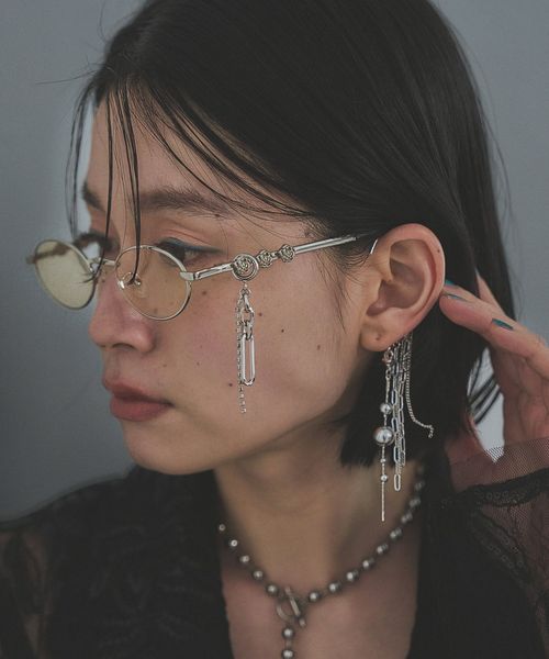 HARE 【LADIES】デザインチャームツキステンレスメガネ グレー ウィメンズグッズ ハレ 423466 and ST アンドエスティ(旧ドットエスティ) HARE 【LADIES】デザインチャームツキステンレスメガネ グレー ウィメンズグッズ ハレ 423466 and ST アンドエスティ(旧ドットエスティ)