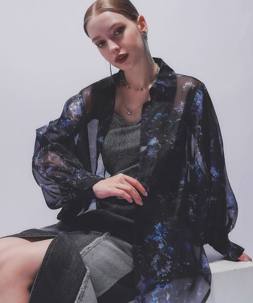 HARE 【SETUP対応 LADIES】ARTflowerシアーシャツ ブルー FREE ウィメンズインナー ハレ 452735 and ST アンドエスティ(旧ドットエスティ) HARE 【SETUP対応 LADIES】ARTflowerシアーシャツ ブルー FREE ウィメンズインナー ハレ 452735 and ST アンドエスティ(旧ドットエスティ)