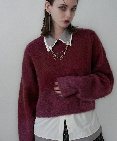 HARE 【新色予約開始 LADIES】グラデモヘヤニットプルオーバー レッド FREE ウィメンズインナー ハレ 452771 and ST アンドエスティ(旧ドットエスティ) HARE 【新色予約開始 LADIES】グラデモヘヤニットプルオーバー レッド FREE ウィメンズインナー ハレ 452771 and ST アンドエスティ(旧ドットエスティ)