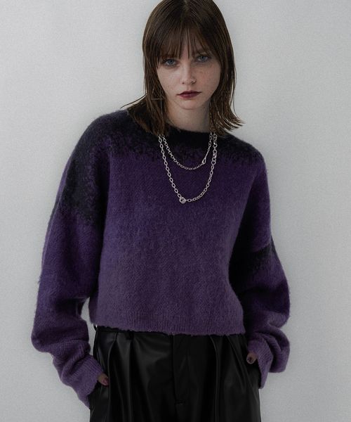 HARE 【新色予約開始 LADIES】グラデモヘヤニットプルオーバー パープル FREE ウィメンズインナー ハレ 452771 and ST アンドエスティ(旧ドットエスティ) HARE 【新色予約開始 LADIES】グラデモヘヤニットプルオーバー パープル FREE ウィメンズインナー ハレ 452771 and ST アンドエスティ(旧ドットエスティ)