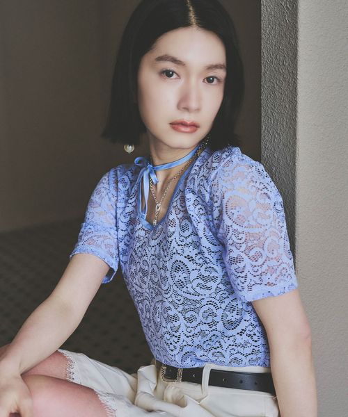 HARE 【LADIES】2WAYリボンデザインレーストップス ライトブルー FREE ウィメンズインナー ハレ 490438 and ST アンドエスティ(旧ドットエスティ) HARE 【LADIES】2WAYリボンデザインレーストップス ライトブルー FREE ウィメンズインナー ハレ 490438 and ST アンドエスティ(旧ドットエスティ)