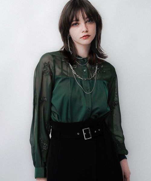 HARE 【LADIES】シシュウシアーシャツ カーキ FREE ウィメンズインナー ハレ 490448 and ST アンドエスティ(旧ドットエスティ) HARE 【LADIES】シシュウシアーシャツ カーキ FREE ウィメンズインナー ハレ 490448 and ST アンドエスティ(旧ドットエスティ)
