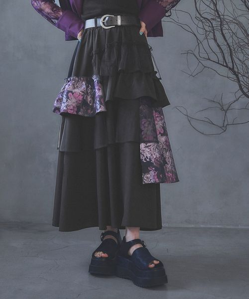 HARE 【SET UP対応 LADIES】アートジャガードキリカエフレアスカート ピンク FREE ウィメンズボトムス ハレ 490810 and ST アンドエスティ(旧ドットエスティ) HARE 【SET UP対応 LADIES】アートジャガードキリカエフレアスカート ピンク FREE ウィメンズボトムス ハレ 490810 and ST アンドエスティ(旧ドットエスティ)
