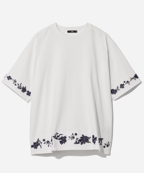 HARE シシュウモチーフカットソー オフホワイト S メンズインナー ハレ 490974 and ST アンドエスティ(旧ドットエスティ) HARE シシュウモチーフカットソー オフホワイト S メンズインナー ハレ 490974 and ST アンドエスティ(旧ドットエスティ)