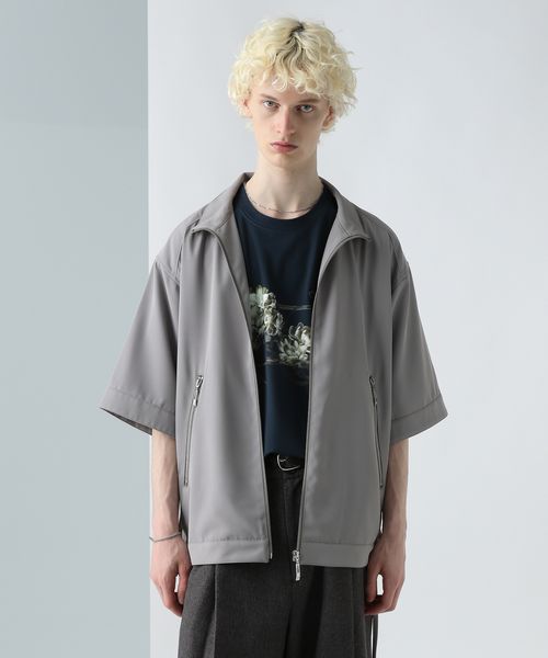 HARE 【SET UP対応】スタンドZIPシャツブルゾン ライトグレー FREE メンズインナー ハレ 491066 and ST アンドエスティ(旧ドットエスティ) HARE 【SET UP対応】スタンドZIPシャツブルゾン ライトグレー FREE メンズインナー ハレ 491066 and ST アンドエスティ(旧ドットエスティ)