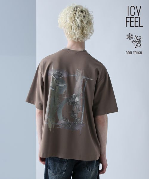 HARE 【接触冷感】コラージュバックプリントカットSS チャコールグレー S メンズインナー ハレ 491088 and ST アンドエスティ(旧ドットエスティ) HARE 【接触冷感】コラージュバックプリントカットSS チャコールグレー S メンズインナー ハレ 491088 and ST アンドエスティ(旧ドットエスティ)