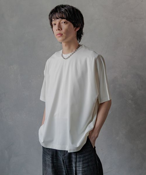 HARE 【接触冷感 汗シミ低減】ICYポンチドルマンカットソー オフホワイト S メンズインナー ハレ 491094 and ST アンドエスティ(旧ドットエスティ) HARE 【接触冷感 汗シミ低減】ICYポンチドルマンカットソー オフホワイト S メンズインナー ハレ 491094 and ST アンドエスティ(旧ドットエスティ)