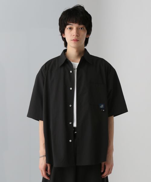 HARE フラワータグブロードシャツ ブラック FREE メンズインナー ハレ 493546 and ST アンドエスティ(旧ドットエスティ) HARE フラワータグブロードシャツ ブラック FREE メンズインナー ハレ 493546 and ST アンドエスティ(旧ドットエスティ)