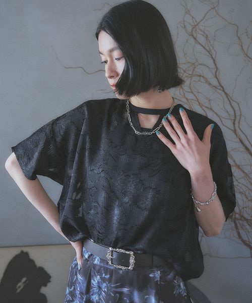 HARE 【LADIES】シアージャガードトップス ブラック FREE ウィメンズインナー ハレ 495282 and ST アンドエスティ(旧ドットエスティ) HARE 【LADIES】シアージャガードトップス ブラック FREE ウィメンズインナー ハレ 495282 and ST アンドエスティ(旧ドットエスティ)