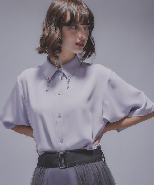 HARE 【LADIES】エリパーツシャツ パープル FREE ウィメンズインナー ハレ 495286 and ST アンドエスティ(旧ドットエスティ) HARE 【LADIES】エリパーツシャツ パープル FREE ウィメンズインナー ハレ 495286 and ST アンドエスティ(旧ドットエスティ)