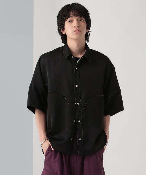 HARE ウエスタンモードシャツ ブラック FREE メンズインナー ハレ 495428 and ST アンドエスティ(旧ドットエスティ) HARE ウエスタンモードシャツ ブラック FREE メンズインナー ハレ 495428 and ST アンドエスティ(旧ドットエスティ)