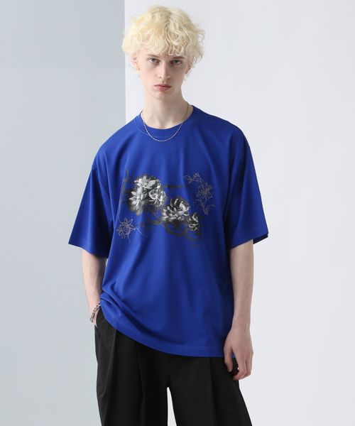 HARE 【接触冷感】フロントグラフィックプリントカット ブルー FREE メンズインナー ハレ 495436 and ST アンドエスティ(旧ドットエスティ) HARE 【接触冷感】フロントグラフィックプリントカット ブルー FREE メンズインナー ハレ 495436 and ST アンドエスティ(旧ドットエスティ)