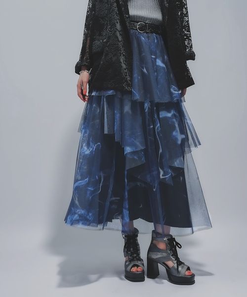 HARE 【SET UP対応 LADIES】SOULガラチュールスカート ブルー FREE ウィメンズボトムス ハレ 495617 and ST アンドエスティ(旧ドットエスティ) HARE 【SET UP対応 LADIES】SOULガラチュールスカート ブルー FREE ウィメンズボトムス ハレ 495617 and ST アンドエスティ(旧ドットエスティ)