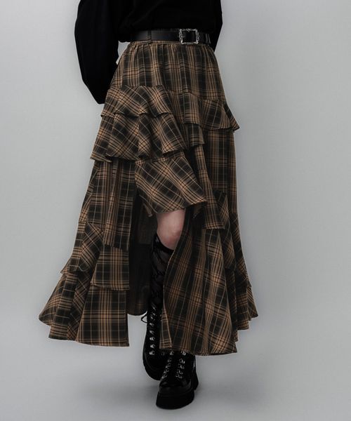HARE 【LADIES】アシメフリルスリットスカート オレンジ FREE ウィメンズボトムス ハレ 495622 and ST アンドエスティ(旧ドットエスティ) HARE 【LADIES】アシメフリルスリットスカート オレンジ FREE ウィメンズボトムス ハレ 495622 and ST アンドエスティ(旧ドットエスティ)