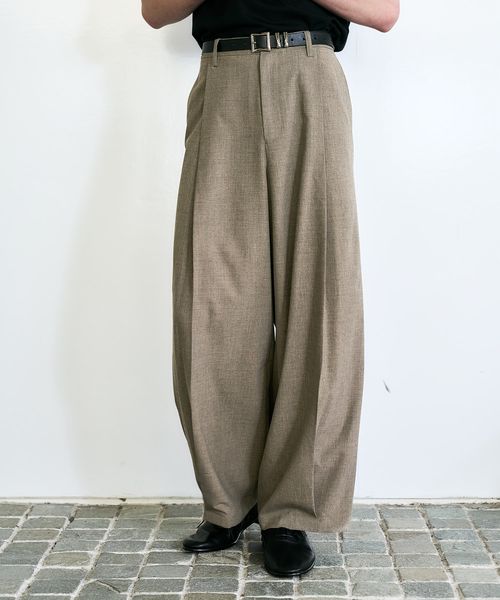 HARE 【新色カラー追加予約受付中 SET UP対応】メランジワイドテーパードパンツ ベージュ M メンズボトムス ハレ 497067 and ST アンドエスティ(旧ドットエスティ) HARE 【新色カラー追加予約受付中 SET UP対応】メランジワイドテーパードパンツ ベージュ M メンズボトムス ハレ 497067 and ST アンドエスティ(旧ドットエスティ)