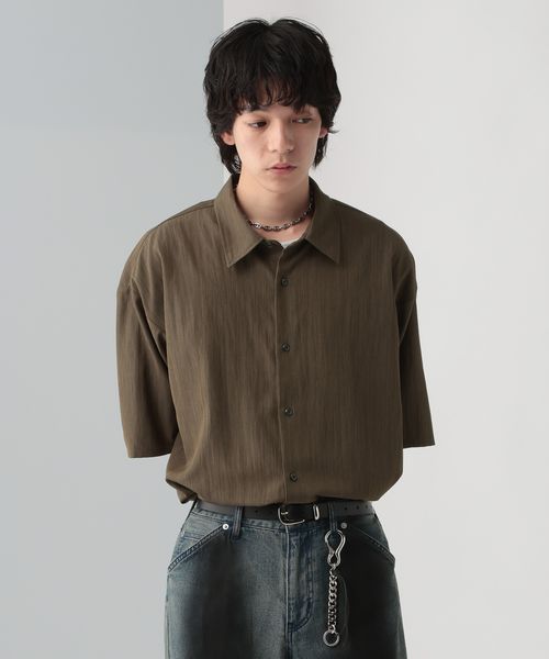 HARE 【WEB限定】マルチマテリアルメランジシャツSS ブラウン L メンズインナー ハレ 497775 and ST アンドエスティ(旧ドットエスティ) HARE 【WEB限定】マルチマテリアルメランジシャツSS ブラウン L メンズインナー ハレ 497775 and ST アンドエスティ(旧ドットエスティ)