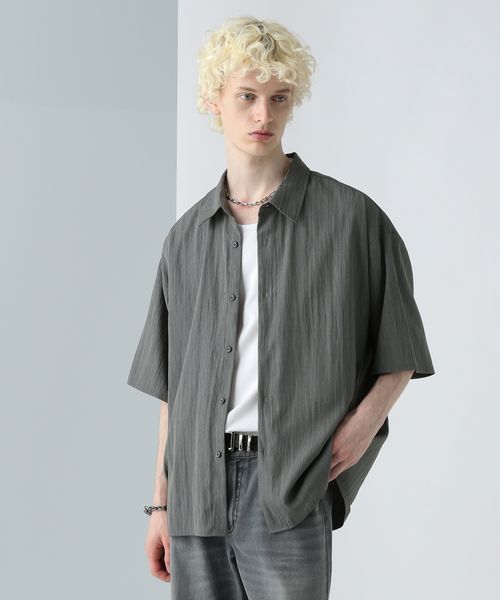HARE 【WEB限定】マルチマテリアルメランジシャツSS グリーン S メンズインナー ハレ 497775 and ST アンドエスティ(旧ドットエスティ) HARE 【WEB限定】マルチマテリアルメランジシャツSS グリーン S メンズインナー ハレ 497775 and ST アンドエスティ(旧ドットエスティ)