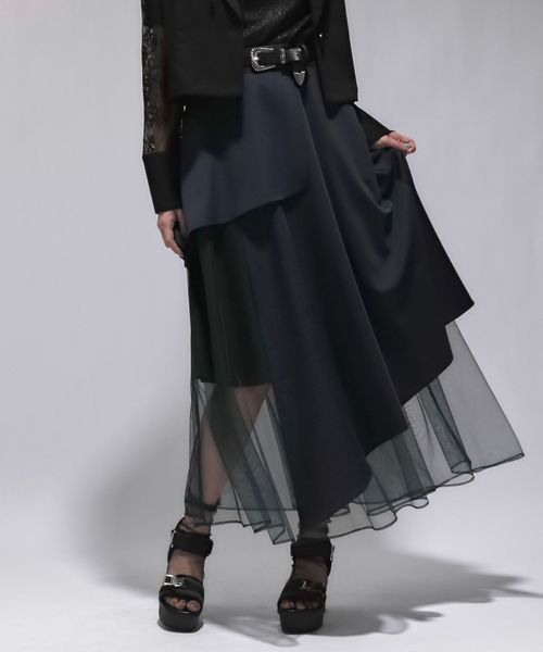 HARE 【SET UP対応 LADIES】ハイショクレイヤースカート カーキ FREE ウィメンズボトムス ハレ 498281 and ST アンドエスティ(旧ドットエスティ) HARE 【SET UP対応 LADIES】ハイショクレイヤースカート カーキ FREE ウィメンズボトムス ハレ 498281 and ST アンドエスティ(旧ドットエスティ)