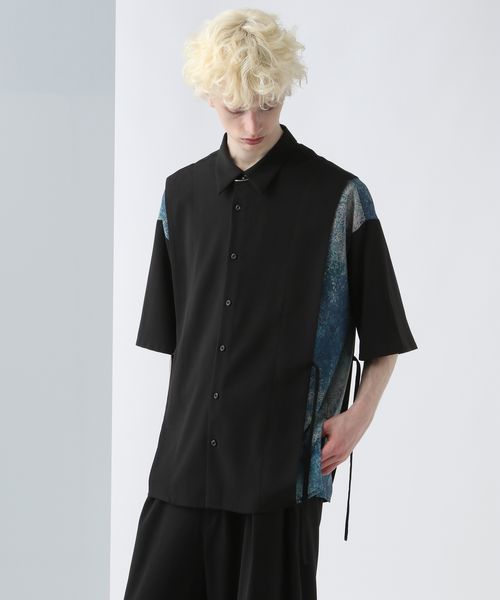 HARE 【YUMA TAKAHASHI×HARE SET UP対応】ムスビレイヤードシャツ ブルー FREE メンズインナー ハレ 498790 and ST アンドエスティ(旧ドットエスティ) HARE 【YUMA TAKAHASHI×HARE SET UP対応】ムスビレイヤードシャツ ブルー FREE メンズインナー ハレ 498790 and ST アンドエスティ(旧ドットエスティ)