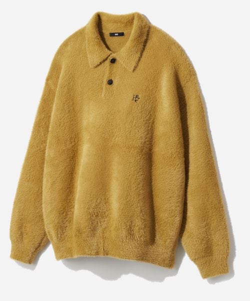 HARE SOFTシャギーニットポロ イエロー FREE メンズインナー ハレ 499898 and ST アンドエスティ(旧ドットエスティ) HARE SOFTシャギーニットポロ イエロー FREE メンズインナー ハレ 499898 and ST アンドエスティ(旧ドットエスティ)