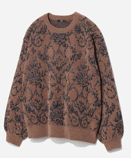 HARE ダマスクガラモールニットプルオーバー ピンク M メンズインナー ハレ 523883 and ST アンドエスティ（旧ドットエスティ）