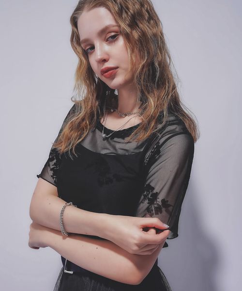 HARE 【LADIES】2WAYフラワーフロッキーUネックT ブラック FREE ウィメンズインナー ハレ 571121 and ST アンドエスティ(旧ドットエスティ) HARE 【LADIES】2WAYフラワーフロッキーUネックT ブラック FREE ウィメンズインナー ハレ 571121 and ST アンドエスティ(旧ドットエスティ)