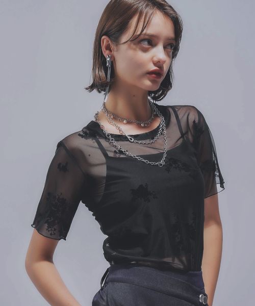 HARE 【LADIES】2WAYフラワーフロッキーUネックT ブラック FREE ウィメンズインナー ハレ 571121 and ST アンドエスティ(旧ドットエスティ) HARE 【LADIES】2WAYフラワーフロッキーUネックT ブラック FREE ウィメンズインナー ハレ 571121 and ST アンドエスティ(旧ドットエスティ)