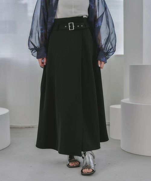 HARE 【SET UP対応 LADIES】ミニマルトロミラップベルトスカート ブラック FREE ウィメンズボトムス ハレ 572642 and ST アンドエスティ(旧ドットエスティ) HARE 【SET UP対応 LADIES】ミニマルトロミラップベルトスカート ブラック FREE ウィメンズボトムス ハレ 572642 and ST アンドエスティ(旧ドットエスティ)
